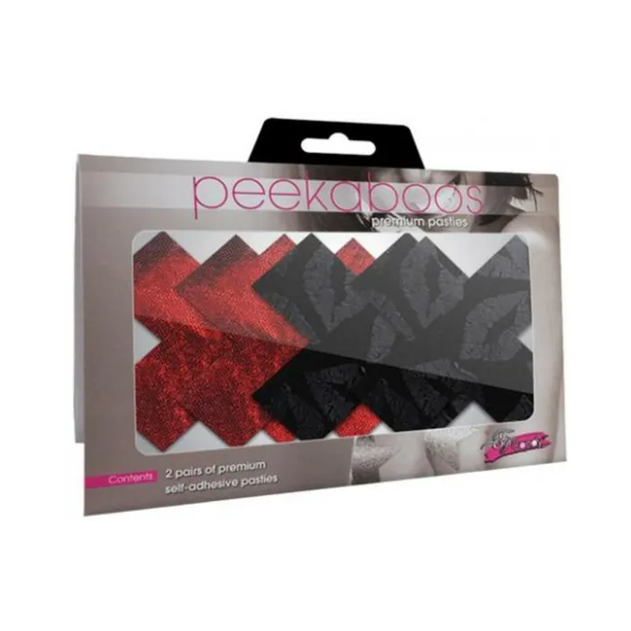 Stolen Kisses X Pasties Red Black 2 Pack Fairvillacom Anal