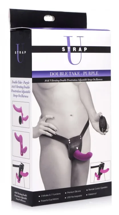 Strap U Double Take Double Penetration Vibrating Strap On Harness Purple Fairvillacom Female Sex Toys Strap U Double Take Double Penetration Vibrating Strap On Harness Purple Fairvillacom Female Sex Toys