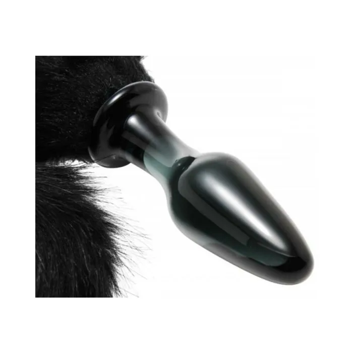 Tailz Midnight Fox Glass Butt Plug With Tail Black Fairvillacom Anal Tailz Midnight Fox Glass Butt Plug With Tail Black Fairvillacom Anal