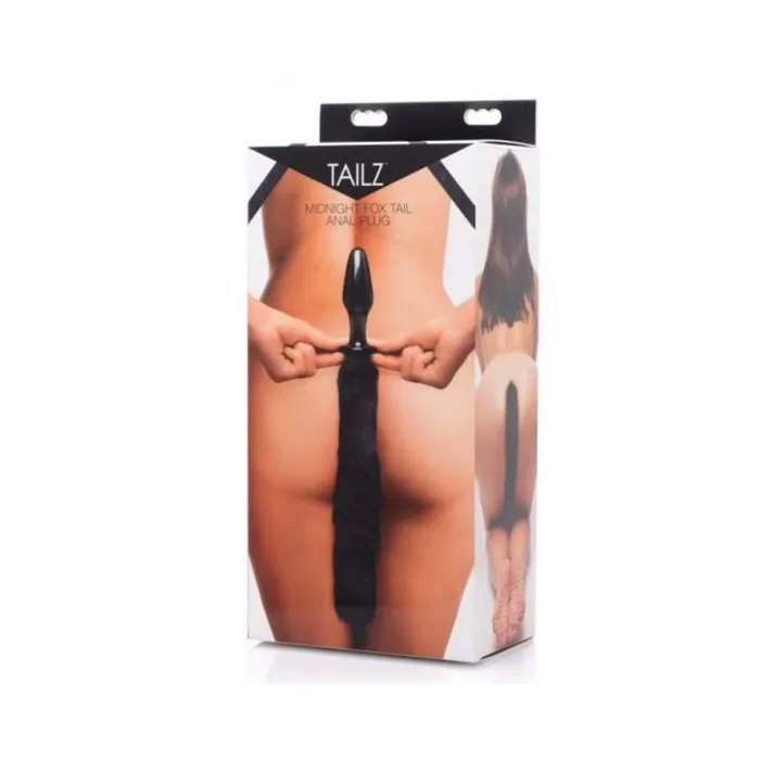 Tailz Midnight Fox Glass Butt Plug With Tail Black Fairvillacom Anal Tailz Midnight Fox Glass Butt Plug With Tail Black Fairvillacom Anal