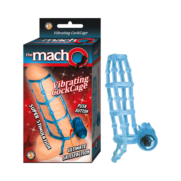 The Macho Vibrating Cockcagewaterproof Blue Fairvillacom Vibrators