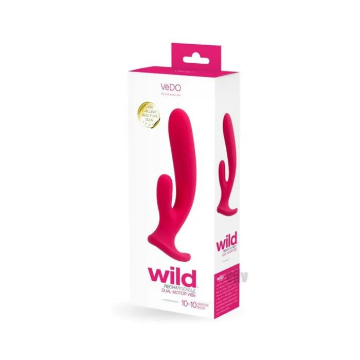 Vedo Wild Rechargeable Dual Vibe Pink Fairvillacom Vibrators