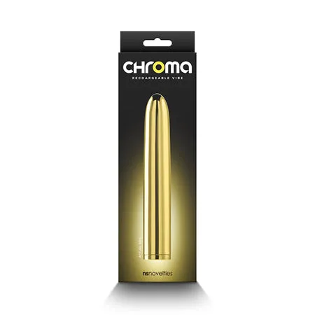 Vibrators Fairvillacom Chroma 7 Rechargeable Vibe Gold
