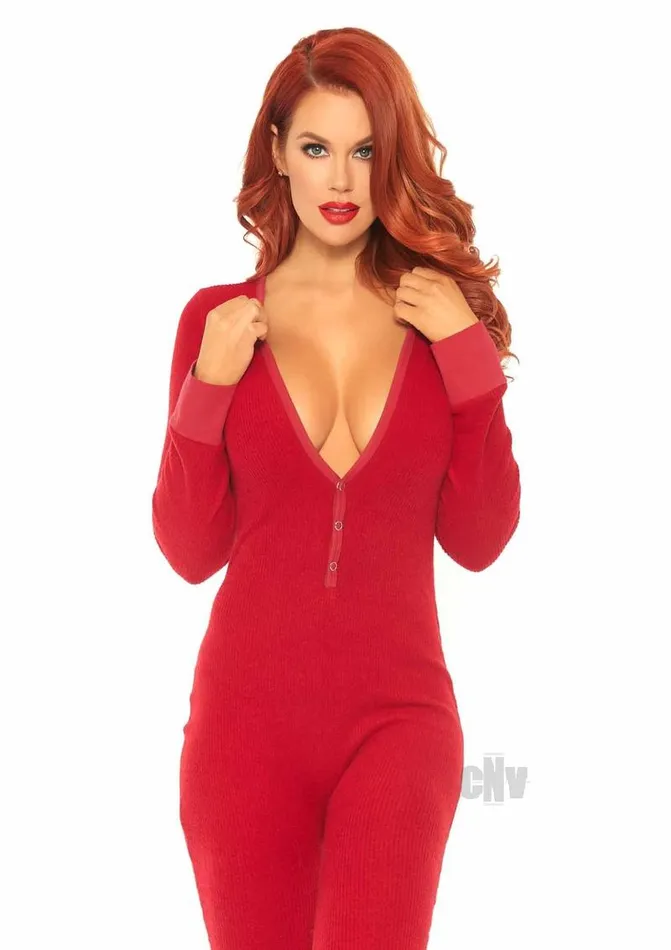 Vibrators Fairvillacom Cozy Brushed Long Johns Wflap Ml Red