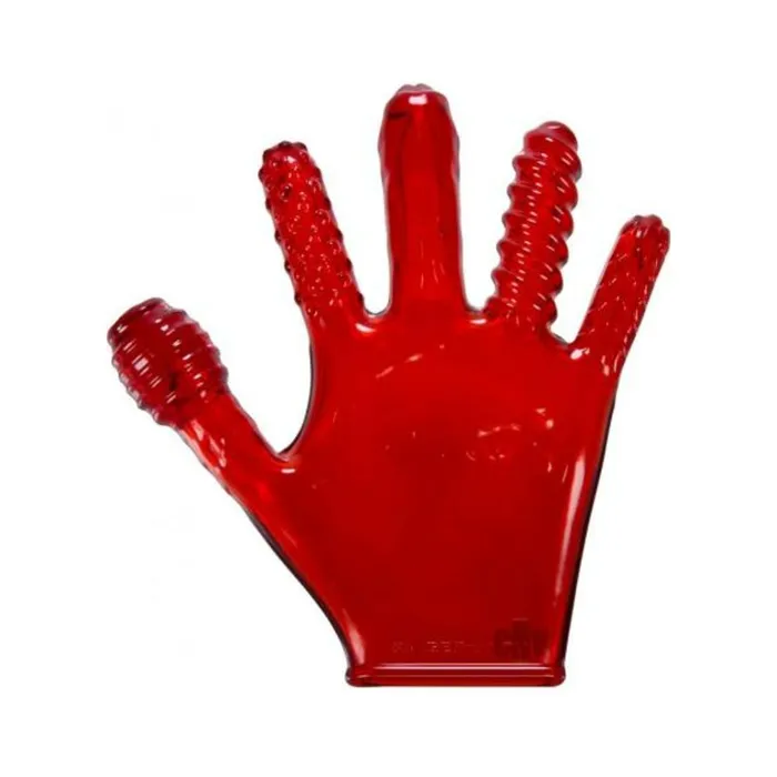 Vibrators Fairvillacom Finger Fck Textured Glove Red