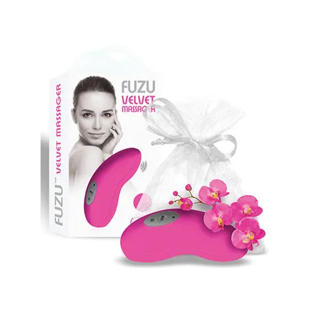 Vibrators Fairvillacom Fuzu Velvet Massager Neon Pink
