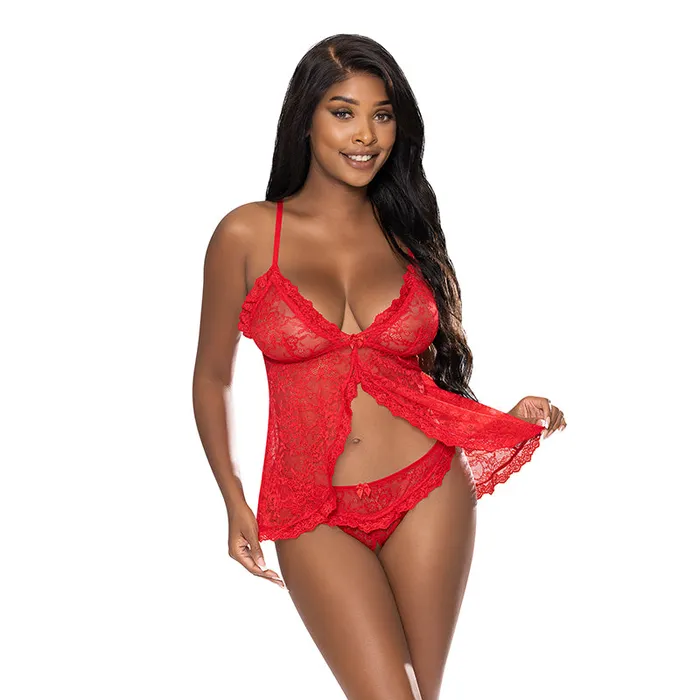 Vibrators Fairvillacom MS OohLaLace Bbydll SpltCrtchPnty Red SM