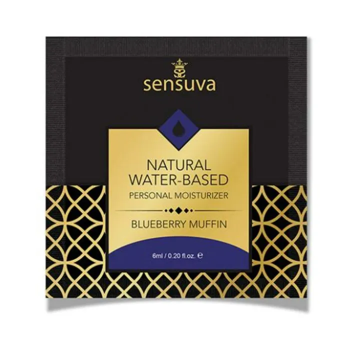Vibrators Fairvillacom Sensuva Natural Water Based Personal Moisturizer Single Use Packet 6 Ml Blueberry Muffin