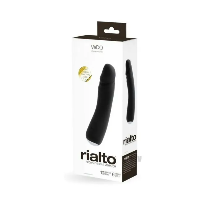 Vibrators Fairvillacom Vedo Rialto Rechargeable Vibe Black Pearl