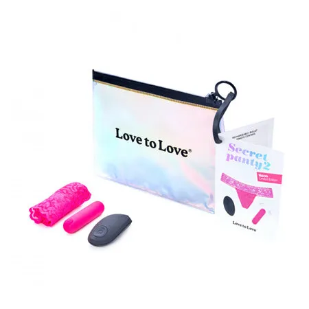 Vibrators Love to Love Secret Panty Vibe 2 Neon Pink Fairvillacom