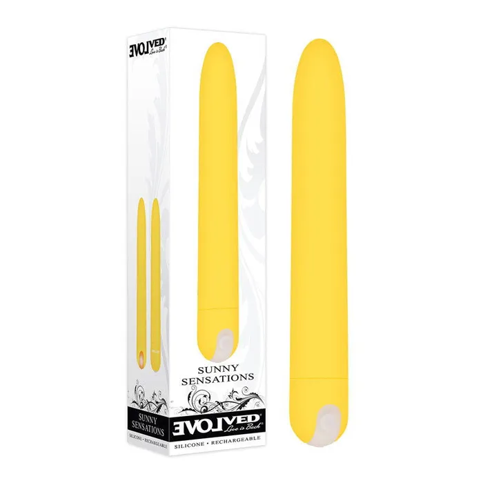 Vibrators ShhhWndsr Evolved Sunny Sensations 186 cm USB Rechargeable Vibrator Vibrators ShhhWndsr Evolved Sunny Sensations 186 cm USB Rechargeable Vibrator