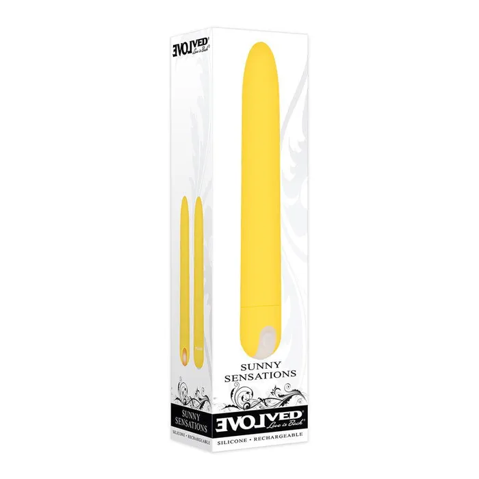 Vibrators ShhhWndsr Evolved Sunny Sensations 186 cm USB Rechargeable Vibrator Vibrators ShhhWndsr Evolved Sunny Sensations 186 cm USB Rechargeable Vibrator