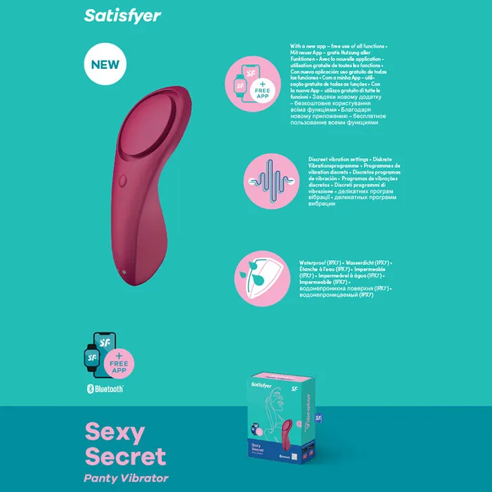 Vibrators ShhhWndsr Satisfyer Sexy Secret Panty Vibe Lay On