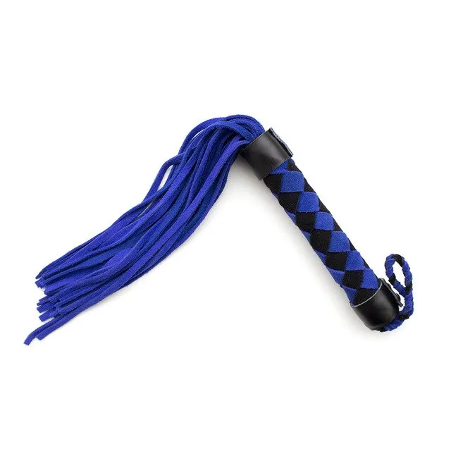 Whip Leather short with wrist strap assorted colours ShhhOb Female Sex Toys