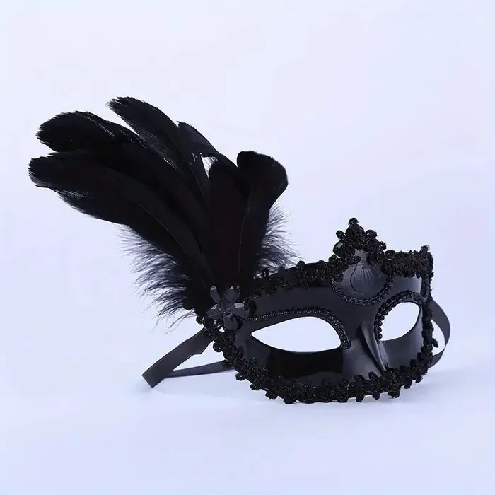 1PC Masquerade Feather Mask Temu Vibrators