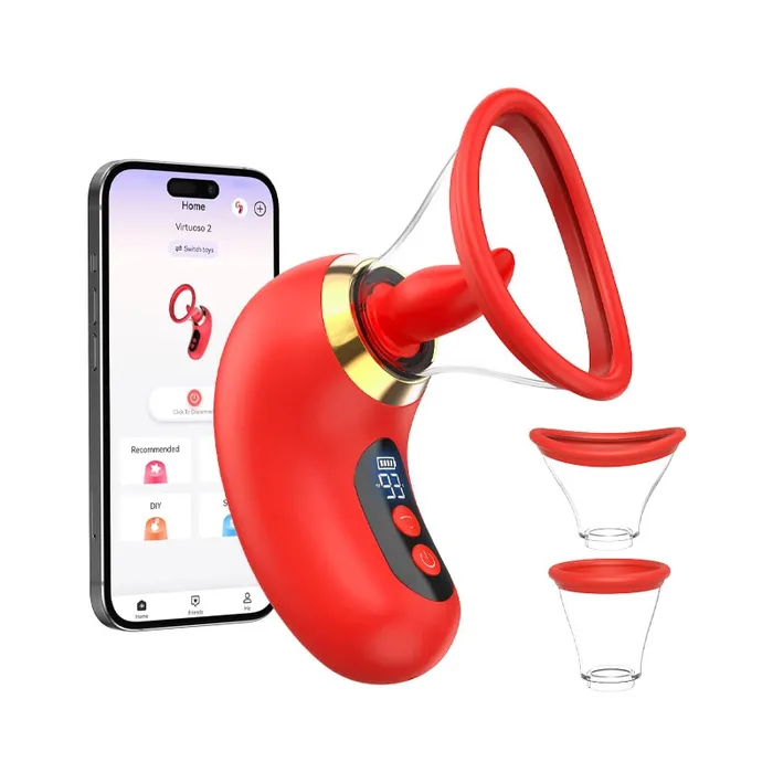 3in1 KlitorisVibrator zum Saugen und Lecken der Zunge mit AppSteuerung Sohimi Female Sex Toys 3in1 KlitorisVibrator zum Saugen und Lecken der Zunge mit AppSteuerung Sohimi Female Sex Toys