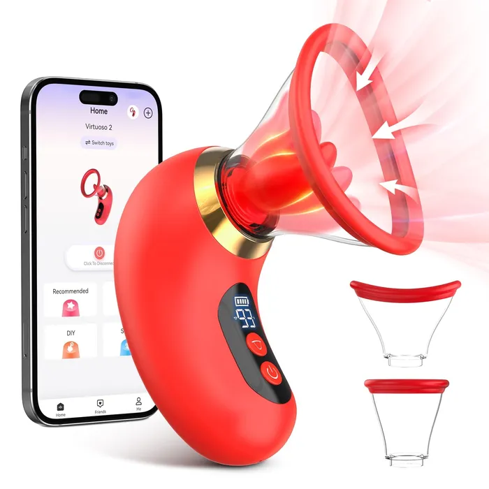 3in1 KlitorisVibrator zum Saugen und Lecken der Zunge mit AppSteuerung Sohimi Female Sex Toys 3in1 KlitorisVibrator zum Saugen und Lecken der Zunge mit AppSteuerung Sohimi Female Sex Toys