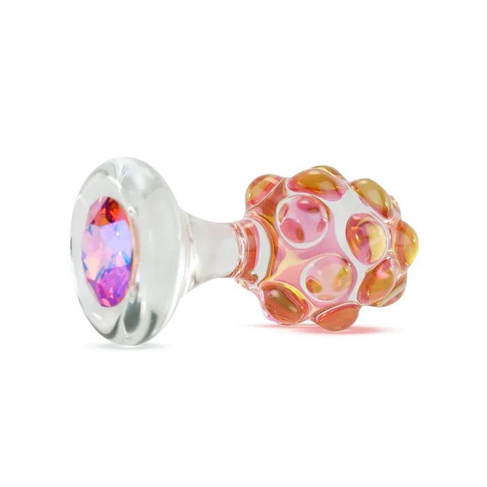 Anal Crystal Delights Crystal Delights Pineapple Butt Plug w Pink Crystal