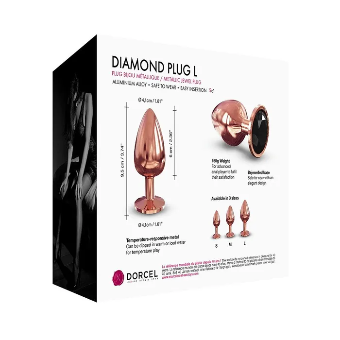 Anal Dorcel Dorcel Diamond Butt Plug Rose Gold Large Anal Dorcel Dorcel Diamond Butt Plug Rose Gold Large