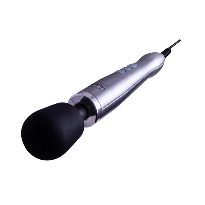 Anal Doxy Wand Massagers Silver Doxy Die Cast Wand Massager UK Plug