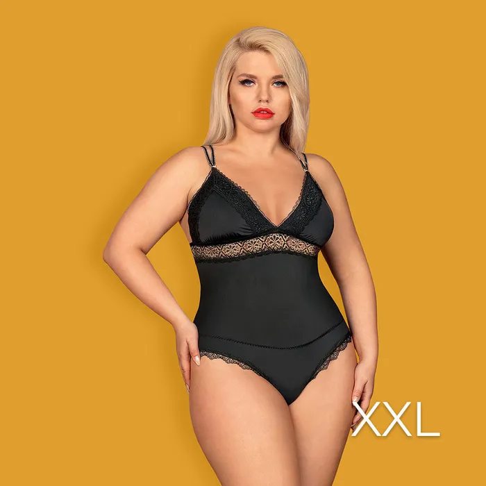 Anal Olivia Ocean Obsessive Lolitte teddy XXL Black