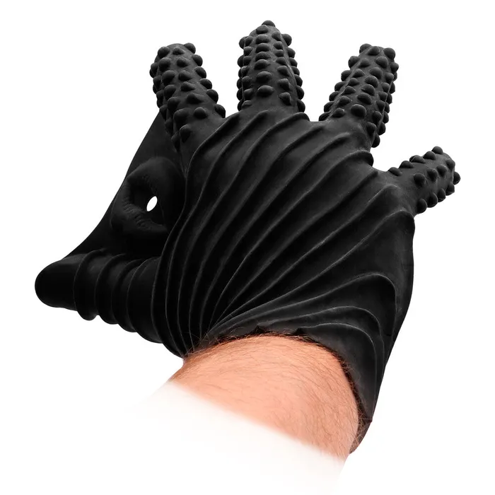 Anal Shots Toys Fist It Black Textured Masturbation Glove