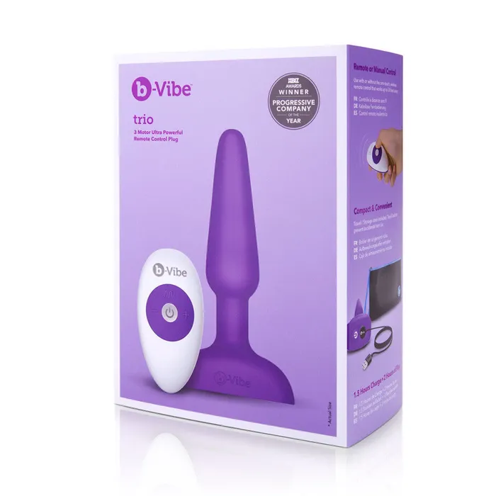 BVibe Anal BVibe Purple Trio Plug
