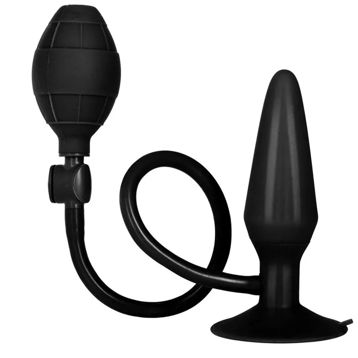 Black Booty Call Pumper Silicone Inflatable Medium Anal Plug California Exotic Anal Black Booty Call Pumper Silicone Inflatable Medium Anal Plug California Exotic Anal