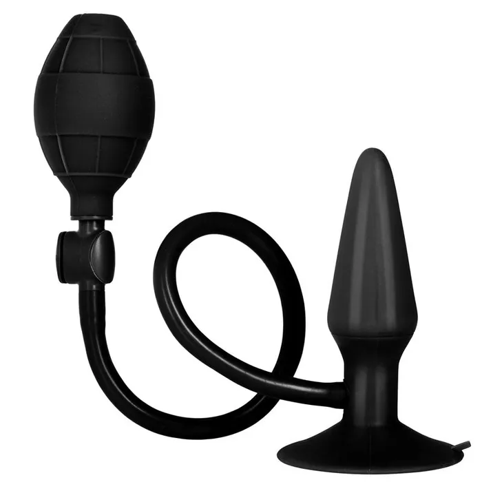 Black Booty Call Pumper Silicone Small Inflatable Butt Plug California Exotic Anal Black Booty Call Pumper Silicone Small Inflatable Butt Plug California Exotic Anal