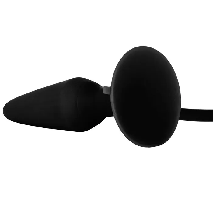 Black Booty Call Pumper Silicone Small Inflatable Butt Plug California Exotic Anal