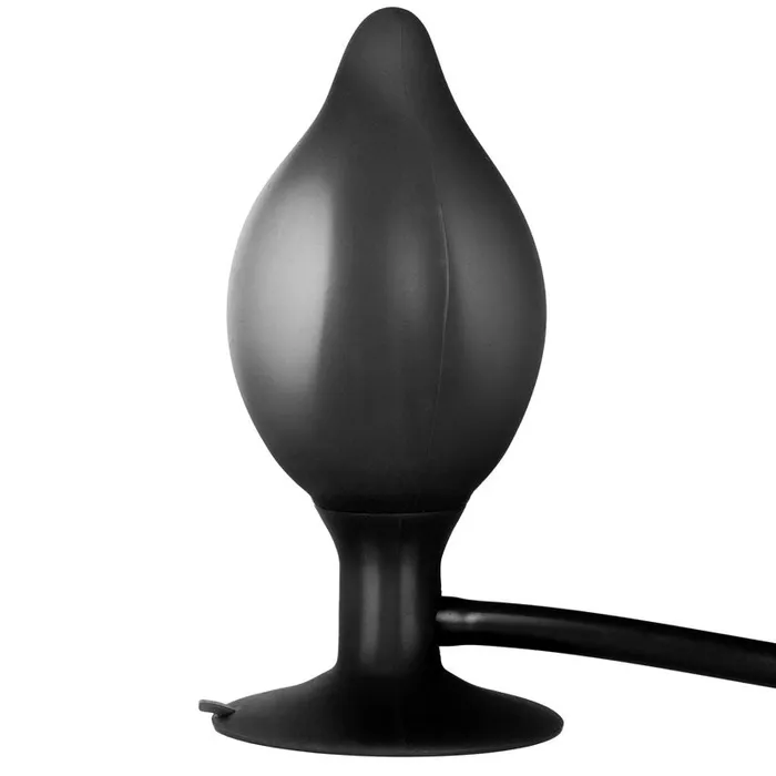 Black Booty Call Pumper Silicone Small Inflatable Butt Plug California Exotic Anal
