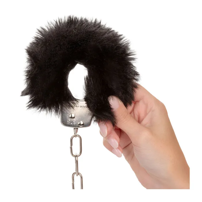 California Exotic Anal Ultra Fluffy Furry Cuffs Black