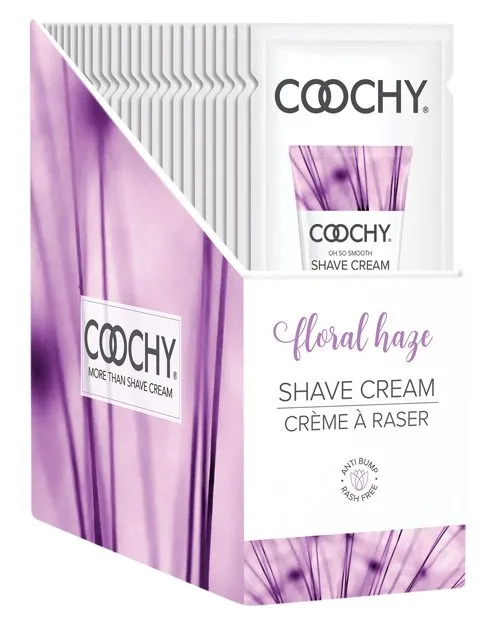 COOCHY SHAVE CREAM FLORAL HAZE FOIL 15 ML Willams Tradeing Company Vibrators