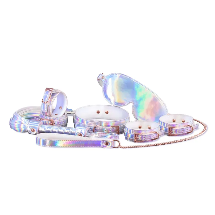 Couples NS Novelties Cosmo Rainbow Holographic 6 pc Bondage Kit