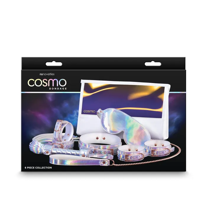 Couples NS Novelties Cosmo Rainbow Holographic 6 pc Bondage Kit