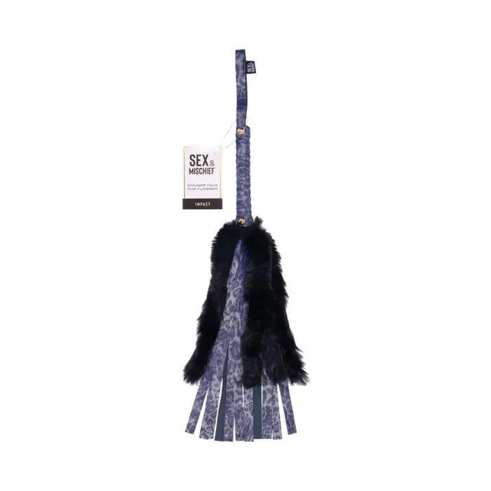 Couples Sex Mischief Cougar Faux Fur Flogger Sportsheets