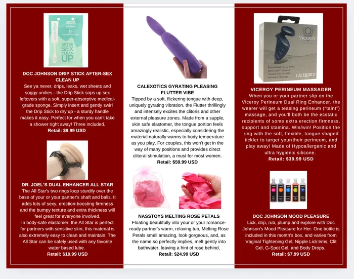 Cyber Monday Man Woman Adult Pleasure Mystery Box BOGO SP Subscription Vibrators