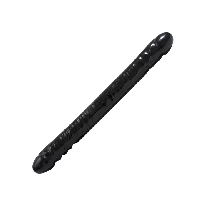 Doc Johnson Double Header 18 Inch Veined Dong Black Dildos