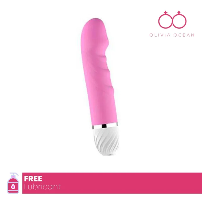 Female Sex Toys OliviaOcean Realistic 6 Inch Vibrator with Adjustable Speeds and Soft Feel