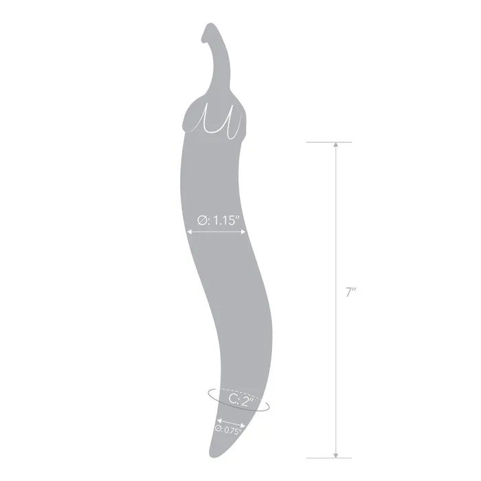 Glas Dildos GLAS Chili Pepper Unique Glass Dil 825