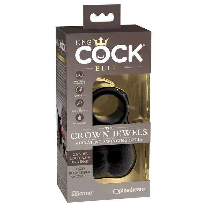 King Cock The Crown Jewels Weighted Swinging Vibrating Balls PipeDream Dildos King Cock The Crown Jewels Weighted Swinging Vibrating Balls PipeDream Dildos