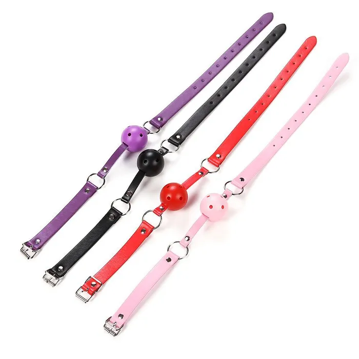 Kinkstasy Couples Fetish Fantasy Vegan Leather Breathable Ball Gag