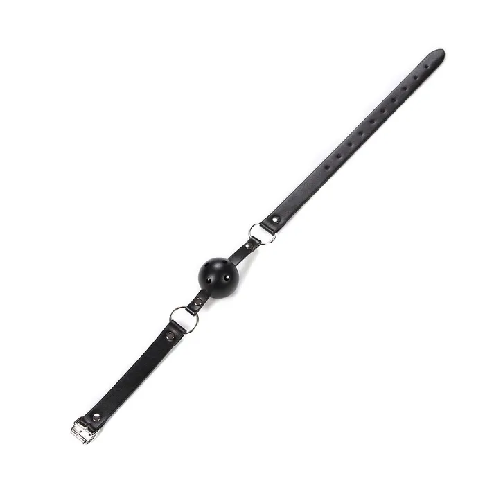 Kinkstasy Couples Fetish Fantasy Vegan Leather Breathable Ball Gag