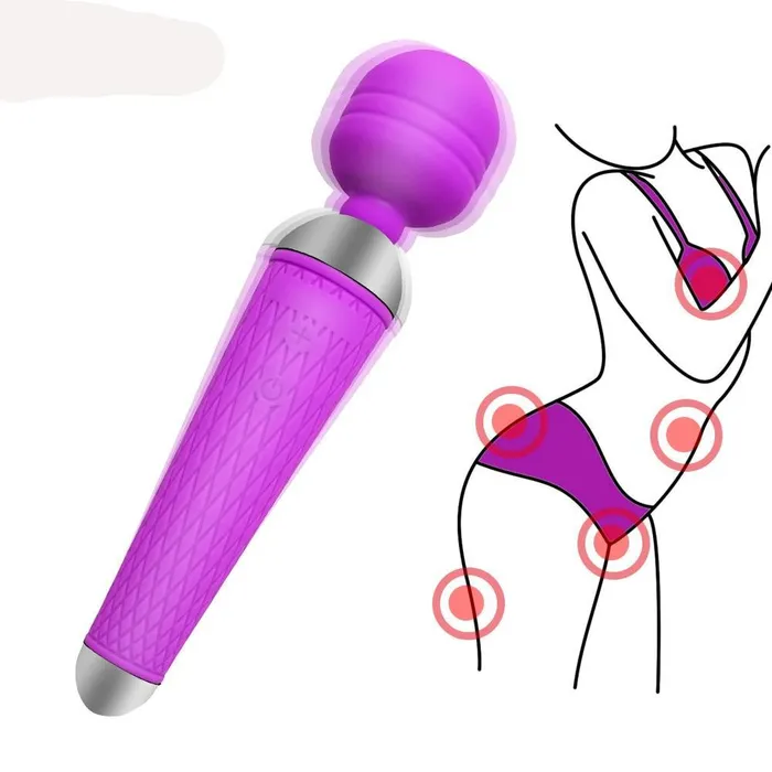 Kinkstasy Female Sex Toys Secret Wish Cordless USB Rechargeable Vibrating Sex Wand Rocking Vibrator