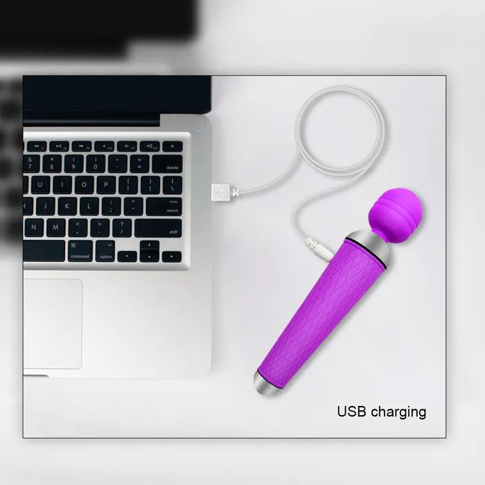 Kinkstasy Female Sex Toys Secret Wish Cordless USB Rechargeable Vibrating Sex Wand Rocking Vibrator