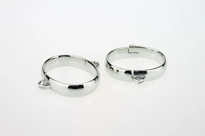 Kinkstasy Hinged Strict Stainless Steel Handcuffs Dildos