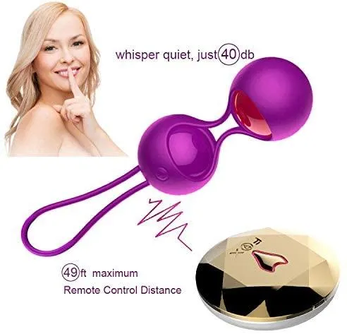 Kinkstasy Luxury Vagina Tightner Ben Wa Balls w Remote Control Kegel Exercise GSpot Enhanced Stimulation Female Sex Toys