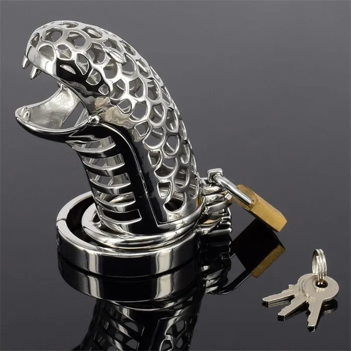 Kinkstasy Male Sex Toys Cobra Chastity Cage Hand Polished Totem Cage