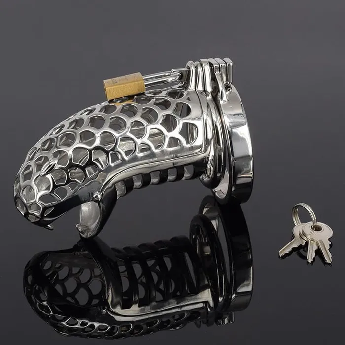 Kinkstasy Male Sex Toys Cobra Chastity Cage Hand Polished Totem Cage