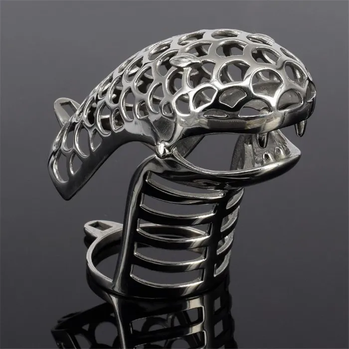 Kinkstasy Male Sex Toys Cobra Chastity Cage Hand Polished Totem Cage